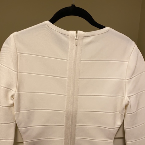 COPY - Cream Herve Leger mini dress - Picture 4 of 4
